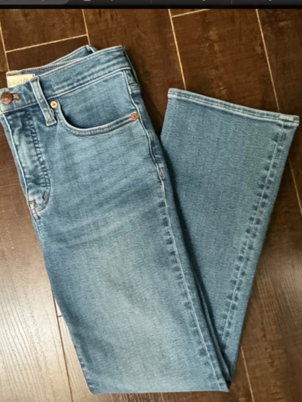 Madewell | High Rise Cali Demi Boot Flared Medium Blue Jeans for women size 26